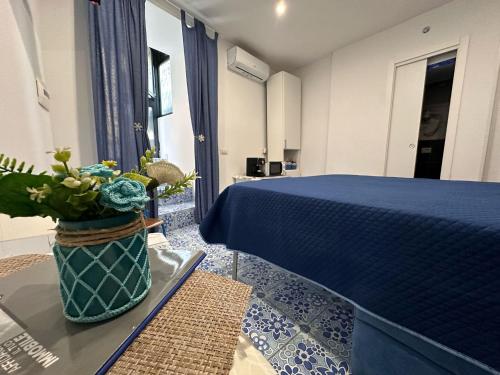 Кровать или кровати в номере Casa Blue