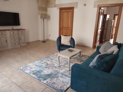 Ein Sitzbereich in der Unterkunft Corte San Gabriele