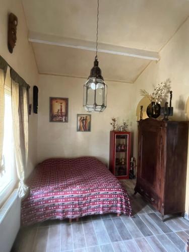 Postel nebo postele na pokoji v ubytování Chambre d'hôtes