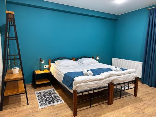 Katil atau katil-katil dalam bilik di Hotel Mountime Kazbegi