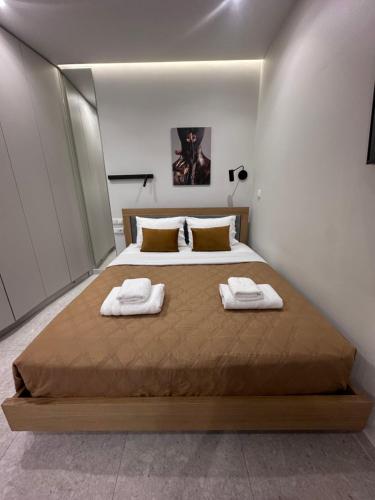 Łóżko lub łóżka w pokoju w obiekcie Smart Lux Apartment A