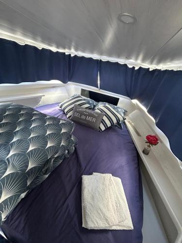 un letto sul retro di un aereo di Bateau ALBACORE a Rouen