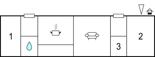 a diagram of a horizontal line with different symbols at Three-Bedroom Holiday Home Brösarp 04 in Brösarp