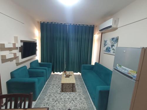 Ruang duduk di El Obayed Apartments Armed Forces