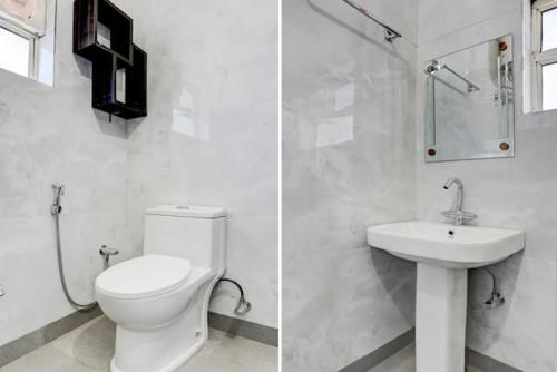 Koupelna v ubytování Hotel Rudraksh