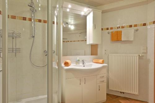 Koupelna v ubytování Haus Sonnenschein
