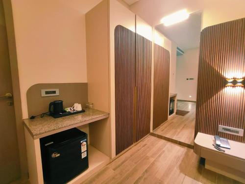 Koupelna v ubytování Hotel Akshay Palace Ahmednagar
