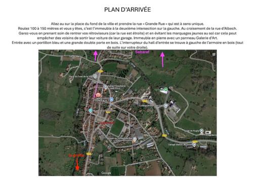 a map of the planned improvements to the harteford park neighborhood at Appartement ancien in Le Mas-dʼAzil