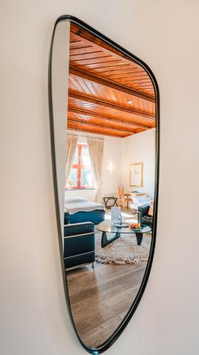 Ruang duduk di Romantik Hotel Schloss Ranzow