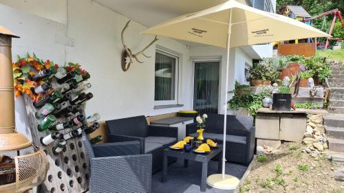 Χώρος καθιστικού στο 'Tor zum Schwarzwald' Ferienwohnungen mit Sauna
