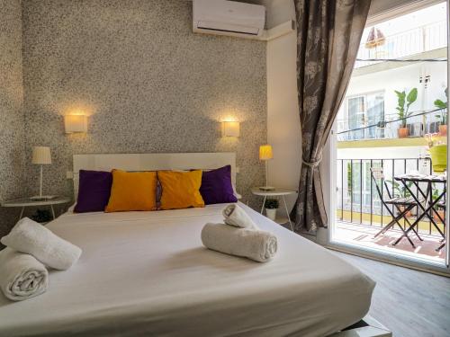 Posteľ alebo postele v izbe v ubytovaní Pura Vida Apartment by Hello Homes Sitges