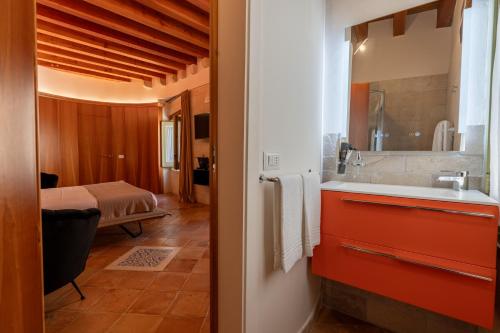Koupelna v ubytování B&B Palazzo Vittoria