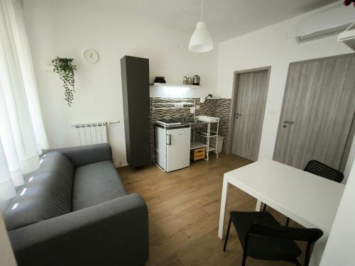 Virtuvė arba virtuvėlė apgyvendinimo įstaigoje Poreč Jadran Apartments
