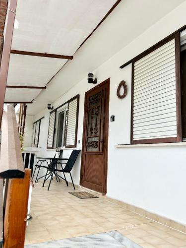 Balkón nebo terasa v ubytování Philoxenia House in Asklipio
