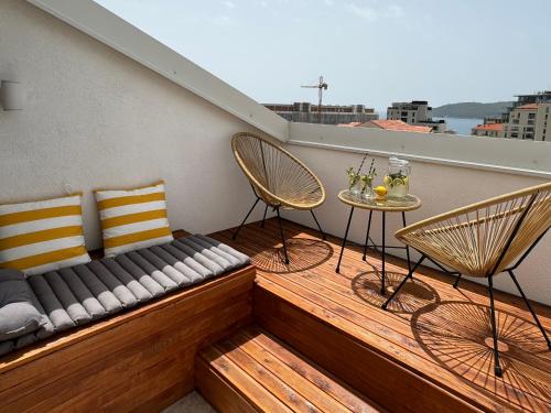 Μπαλκόνι ή βεράντα στο SunJourney Apartment SEA view