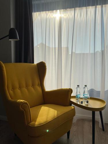 Ruang duduk di Comfort Apartments Palanga