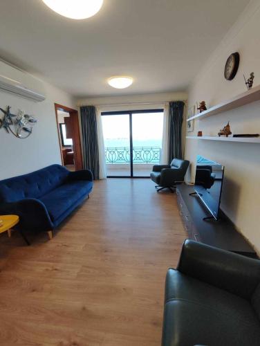 Χώρος καθιστικού στο Bellagio Seafront Apartment