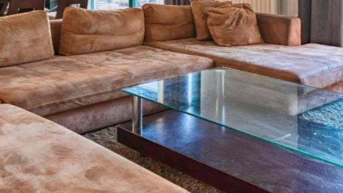 Χώρος καθιστικού στο Villa Super Paradise Mikonos