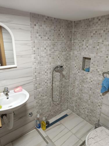 Koupelna v ubytování Kuća za odmor Majka