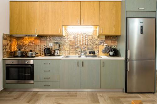 Dapur atau dapur kecil di Eliana's Stone House
