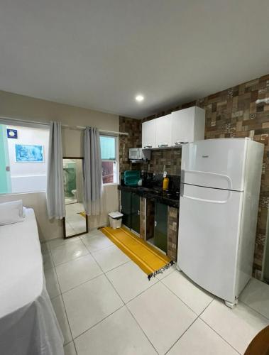 Η κουζίνα ή μικρή κουζίνα στο Flat Morro de São Paulo e Casa Blanca