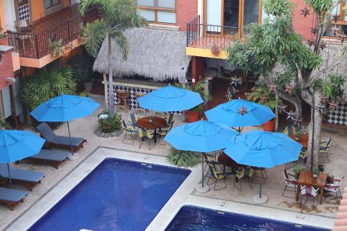 Бассейн в Casa Lotería -Pueblito Sayulita- Colorful, Family and Relax Experience with Private Parking and Pool или поблизости