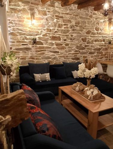 Posezení v ubytování Casa Lithari