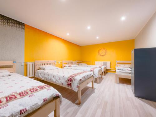 Katil atau katil-katil dalam bilik di Wanderlust hostel Riverside