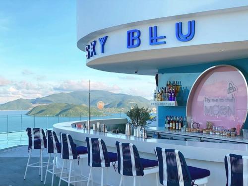 a bar on the top of a cruise ship at Panorama Nha Trang Condotel by One in Nha Trang