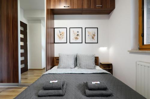 Posteľ alebo postele v izbe v ubytovaní Luxury Apartment Zablocie WiFi Air Conditioning