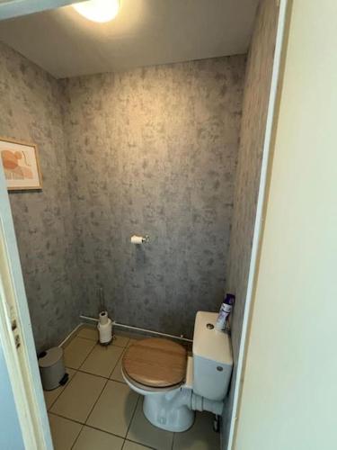 Elle comprend une petite salle de bains pourvue de toilettes. dans l'établissement 1 chambre de charme, à Valenciennes