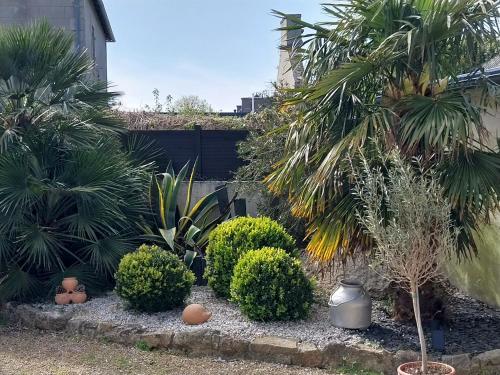 Zahrada ubytování Un ptit coin de paradis chez JF et Daisy à Plouescat
