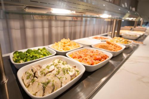 a buffet line with many different types of food at Cabot Romantic- Adults Only in Port de Pollensa