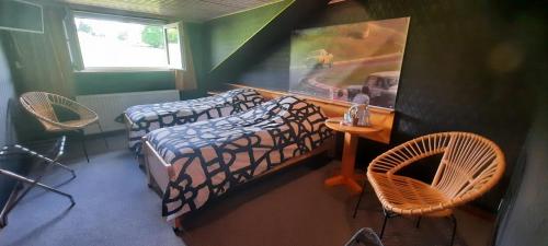 Posteľ alebo postele v izbe v ubytovaní Plein Vent à 800m entrée Combes circuit Spa Francorchamps