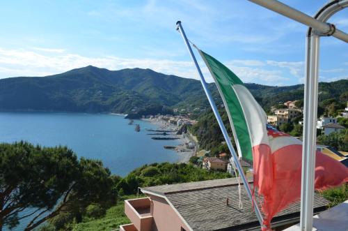a view of a lake from a house at Moneglia - Le Case di Bart in Moneglia