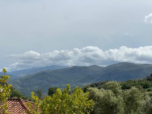 a view of the mountains from a house at Πυργοσπιτο Χαντζακου in Gythio