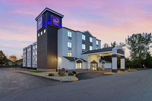 a rendering of a hotel with a sign on it at Sleep Inn near I-80 and I-94 in Lansing