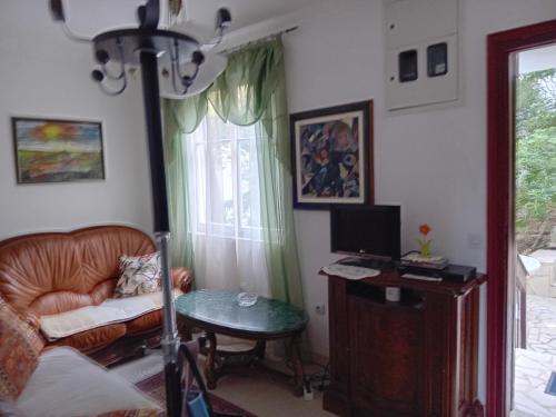 TV a/nebo společenská místnost v ubytování Apartment Botanicheskiy Sad