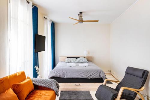 Vuode tai vuoteita majoituspaikassa GuestReady - Comfy nest near Place de la Bastille