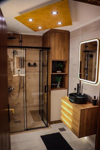 Bilik mandi di Tesla Apartman Prnjavor