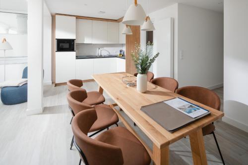 Dapur atau dapur kecil di Nordstrandperlen Apartments