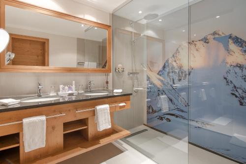Koupelna v ubytování Alpen-Wellness Resort Hochfirst