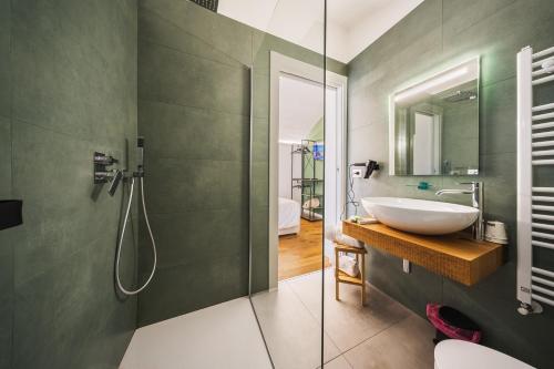 Bilik mandi di Palazzo “Di Palma” Bed & Breakfast
