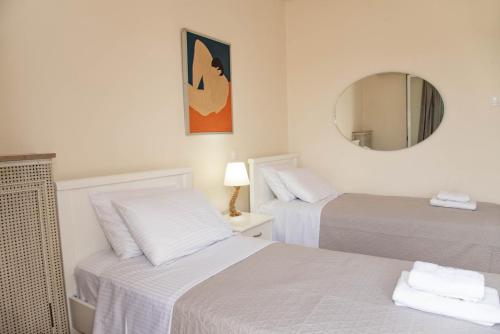 Cama o camas de una habitación en Seaview Serenity apartment
