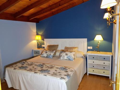 Ένα ή περισσότερα κρεβάτια σε δωμάτιο στο Casa Rural La Matilla