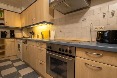 Η κουζίνα ή μικρή κουζίνα στο Baltic Appartement