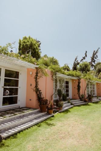 a house with plants on the side of it at La Posada del Puente in Arequipa