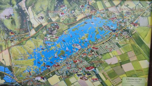 a map of the water park at the theme park at Limonádé Apartman AC Agárd Élményfürdő mellett in Gárdony