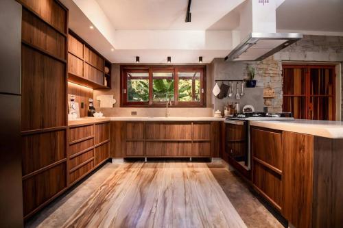 Dapur atau dapur kecil di Casa Lagoa dos Patos