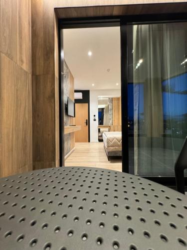 Postel nebo postele na pokoji v ubytování Hotel Joni